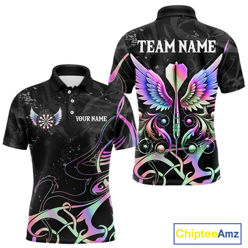 Holographic Arrow Wings Custom Dart Shirt For Men, Dart Jerseys Pocket Option TDM5330