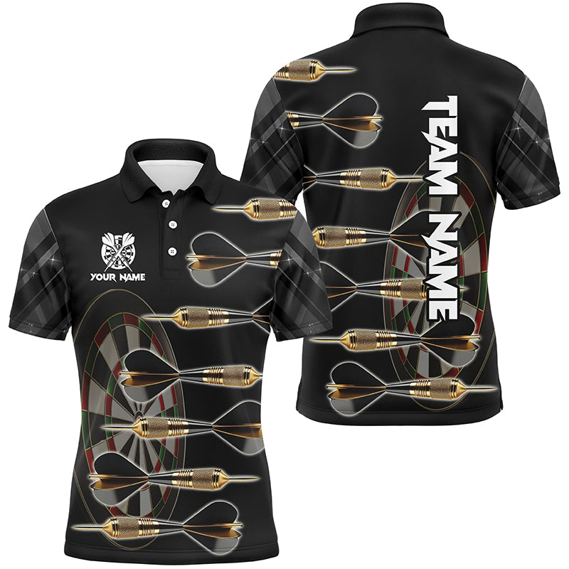 Personalized Gold Black Darts Arrows 3D Printed Men Darts Shirts Custom Unique Darts Team Jerseys TDM1539