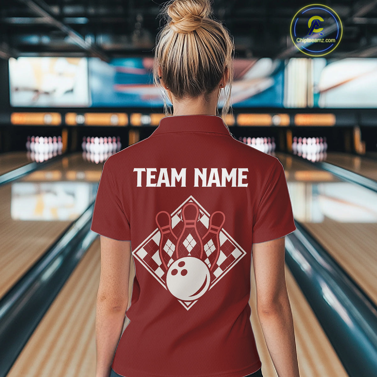 Red Argyle Bowling Retro Bowling Shirts For Women Custom Argyle Youth Bowling Team Jerseys NYN4995