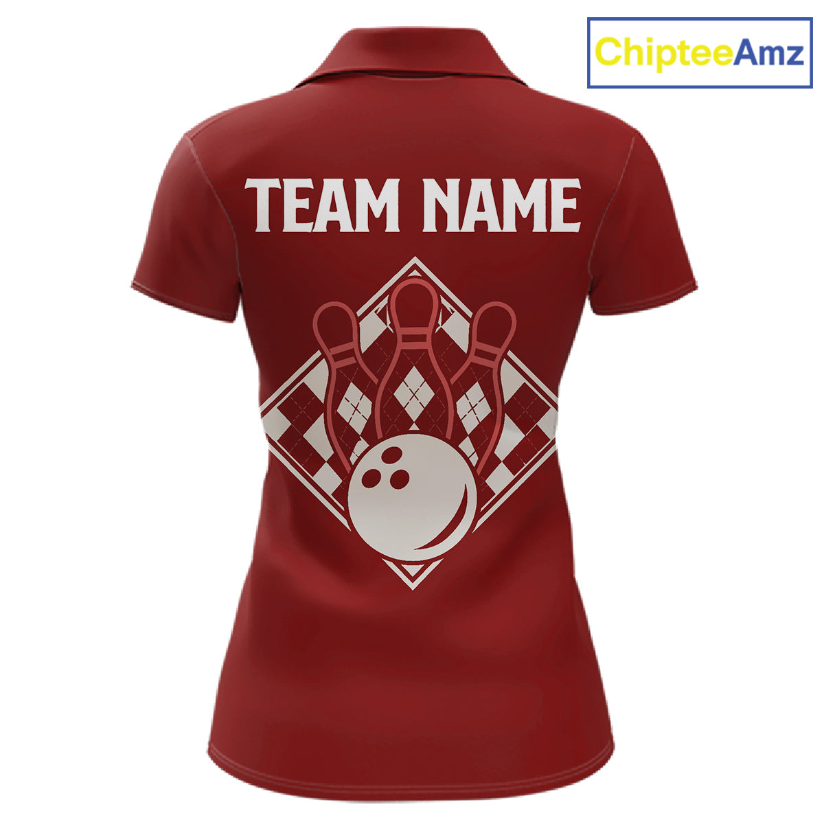 Red Argyle Bowling Retro Bowling Shirts For Women Custom Argyle Youth Bowling Team Jerseys NYN4995