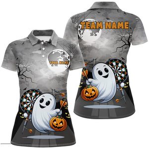 Funny Ghost Halloween Darts Shirts For Women Custom Unique Halloween Gifts For Darts Lover TDM2628