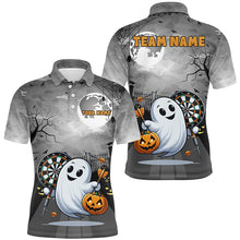 Load image into Gallery viewer, Funny Ghostly Halloween Darts Shirt For Men Custom Halloween Gifts For Darts Lover TDM2628