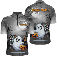 Load image into Gallery viewer, Funny Ghostly Halloween Darts Shirt For Men Custom Halloween Gifts For Darts Lover TDM2628