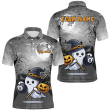 Load image into Gallery viewer, Funny Ghost Halloween Billiard Shirts For Men Custom Unique Halloween Gifts For Pool Lover TDM2629