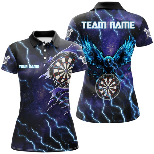 Personalized 3D Purple Galaxy Eagle Dart Shirts For Women Custom Thunder Lightning Dart Jerseys TDM2873