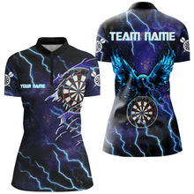 Load image into Gallery viewer, Personalized 3D Purple Galaxy Eagle Dart Shirts For Women Custom Thunder Lightning Dart Jerseys TDM2873