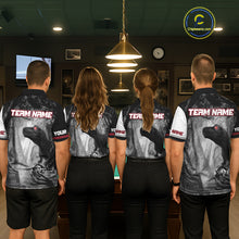 Load image into Gallery viewer, Personalized 8 Ball Pool Sauropod Billiard Shirts For Men Custom Billiard Team Jerseys |Red TDM5606