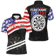 Load image into Gallery viewer, Personalized Retro US Flag Darts Board Men Darts Shirts Custom Patriotic Darts Team Jerseys TDM1551