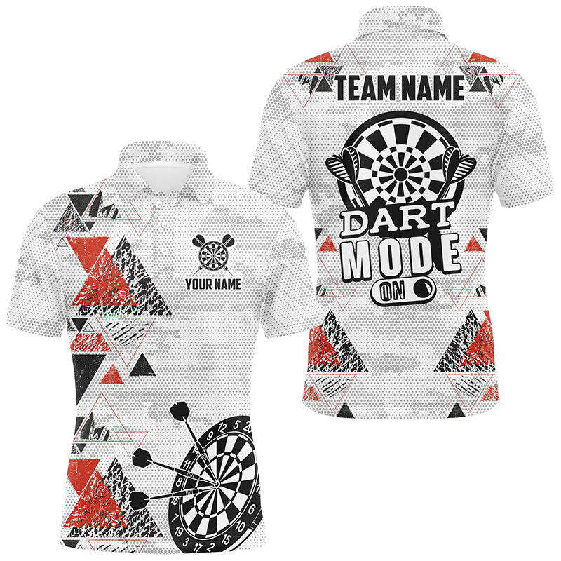 Dart Mode On Custom Geometric Dart Shirts For Men, Funny Dart Saying Shirts Dart Team Jerseys TDM2883