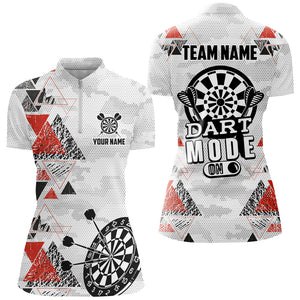 Dart Mode On Custom Geometric Dart Shirts For Women, Funny Dart Saying Shirts Dart Team Jerseys TDM2883