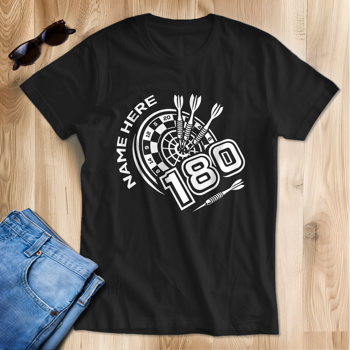 Funny Darts T-Shirts 180 Dartboard, Custom Cool Darts Shirts, Best Gifts For Darts Player TDM3945