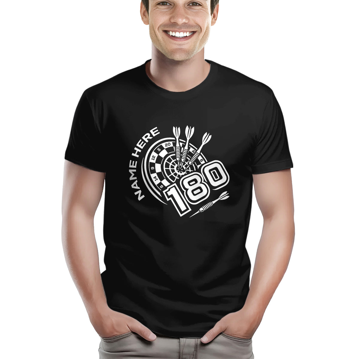 Funny Darts T-Shirts 180 Dartboard, Custom Cool Darts Shirts, Best Gifts For Darts Player TDM3945