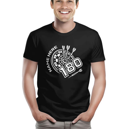 Funny Darts T-Shirts 180 Dartboard, Custom Cool Darts Shirts, Best Gifts For Darts Player TDM3945