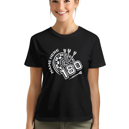 Funny Darts T-Shirts 180 Dartboard, Custom Cool Darts Shirts, Best Gifts For Darts Player TDM3945