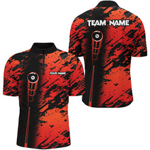 Load image into Gallery viewer, Personalized Billiard Tournament Jerseys Shirts For Men, Best 8 Ball Billiard Shirts For Team | Red TDM1943