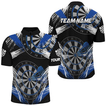 Load image into Gallery viewer, Personalized Darts Tournament Grunge Style Darts Shirts For Men Custom Darts Team Jerseys |Blue TDM3118