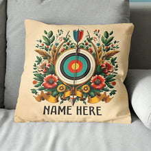 Load image into Gallery viewer, Customized Archery Target With Flowers Pillow Archery Pillows Decorative TDM0847