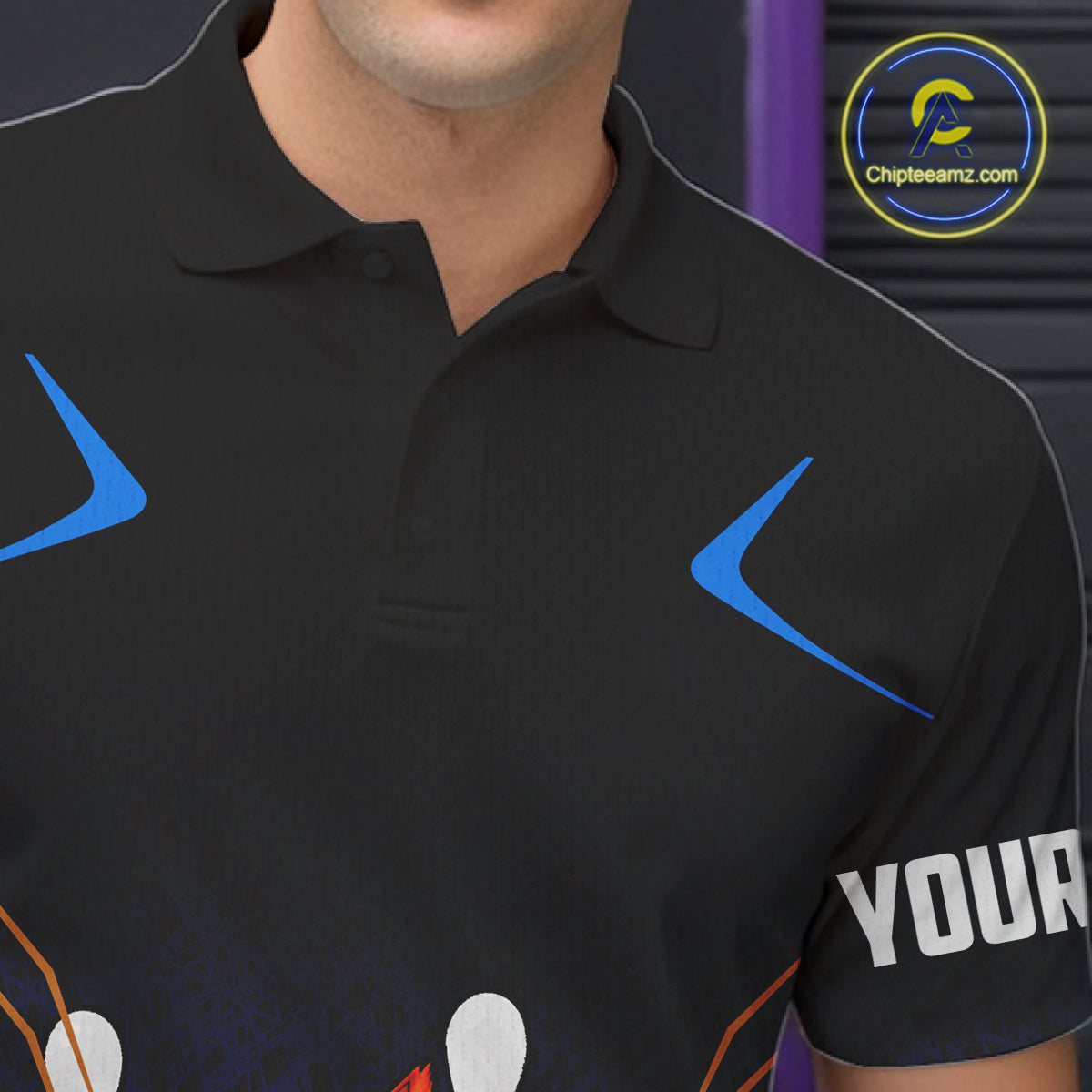 Black And Blue Funny Squirrel Bowling Shirts For Men Custom Bowling Jersey, Bowling Team Outfit TDM8076