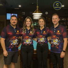 Load image into Gallery viewer, Funny Neon 9 Ball Billiard Shirt For Women Custom Pool Team Shirt, Billiard Jersey Polo &amp; 1/4 Zip TDM6248
