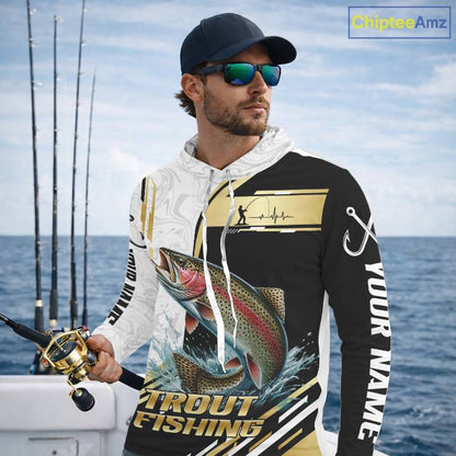 Personalized Rainbow Trout Fishing Shirt Custom Performance Fishing Jersey, Rainbow Trout Team Shirt TDM7419