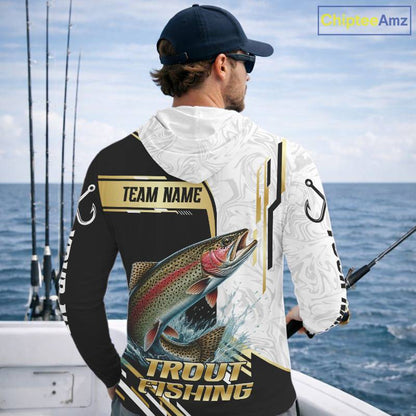 Personalized Rainbow Trout Fishing Shirt Custom Performance Fishing Jersey, Rainbow Trout Team Shirt TDM7419