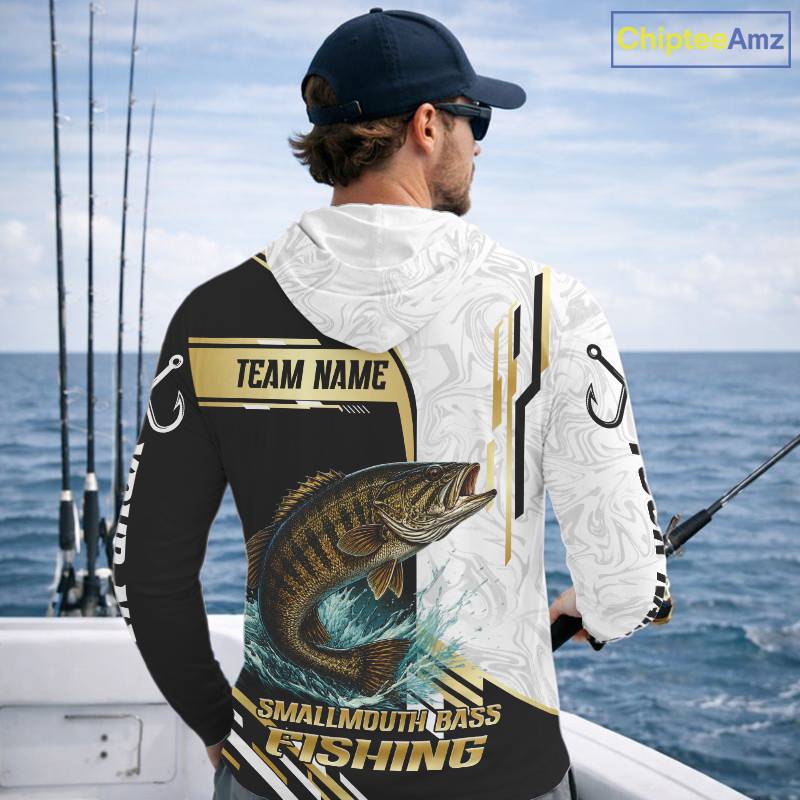 Personalized Smallmouth Bass Fishing Shirt Custom Performance Fishing Jersey, Smallmouth Bass Team Shirt TDM7420