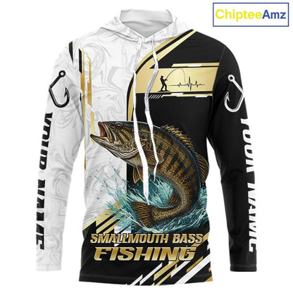 Personalized Smallmouth Bass Fishing Shirt Custom Performance Fishing Jersey, Smallmouth Bass Team Shirt TDM7420