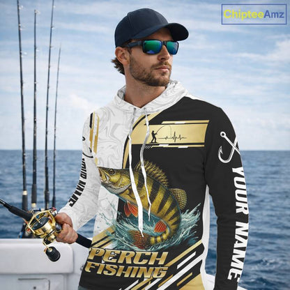 Personalized Yellow Perch Fishing Shirt Custom Performance Fishing Jersey, Yellow Perch Team Shirt TDM7421