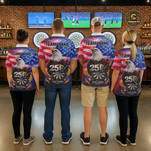 Load image into Gallery viewer, 250 Years Of Freedom Eagle Darts Shirt For Women Custom Patriotic American Flag Darts Team Jersey TDM6017