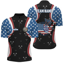 Load image into Gallery viewer, American Flag Darts Shirts For Men Custom Patriotic Darts Team Jersey, 4Th Of July Darts Gift TDM1582