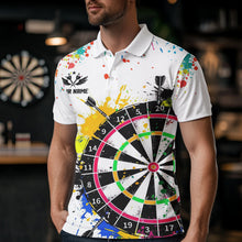 Load image into Gallery viewer, Funny Dartboards Colorful Paint Aim Shoot Swear Repeat Darts Shirt For Men Custom Darts Team Jersey TDM1585