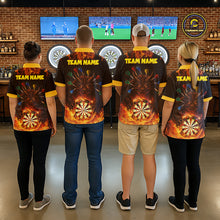 Load image into Gallery viewer, Personalized Dragon Flame Lion Darts Shirt For Women Custom Darts Jersey Team Polo &amp; Quarter Zip TDM6313