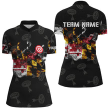 Load image into Gallery viewer, Personalized Maryland Flag Smoke Archery Shirts For Women Custom Patriotic Archery Team Jerseys TDM1801