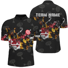Load image into Gallery viewer, Personalized Maryland Flag Smoke Archery Shirts For Men Custom Patriotic Archery Team Jerseys TDM1801
