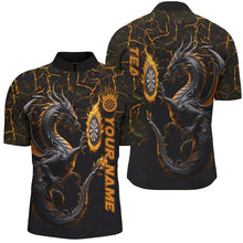 Load image into Gallery viewer, Personalized Orange Big Dragon 3D Printed Darts Shirts For Men Custom Team League Darts Jerseys TDM2208