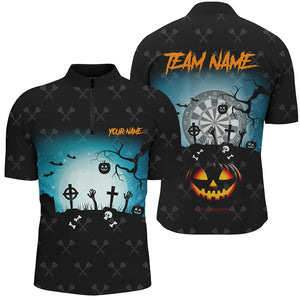 Funny Halloween Darts Shirts For Men Custom Halloween Shirts Gift For Darts Lover, Darts Apparel TDM2480