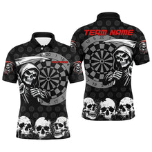 Load image into Gallery viewer, Personalized Death Skull Darts Shirts For Men Custom Grunge Skull Darts Team Jerseys TDM2482