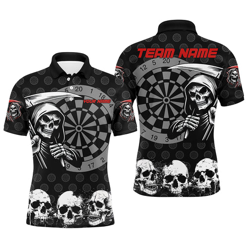 Personalized Death Skull Darts Shirts For Men Custom Grunge Skull Darts Team Jerseys TDM2482