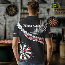 Load image into Gallery viewer, Personalized US Flag Tribal Dart Shirts For Men Custom Team Polo &amp; Quarter Zip Dart Jerseys TDM3992