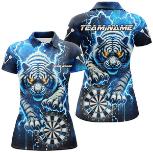 Personalized Thunder Lightning Tiger Dart Shirts For Women Custom 3D Dart League Jerseys Uniform TDM2980