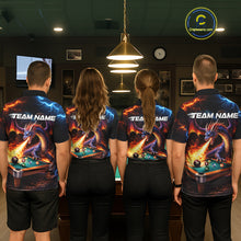 Load image into Gallery viewer, Personalized Dragon Billiard Fire 8 Ball Pool Shirt For Men, Billiard Team Jersey Polo &amp; 1/4 Zip TDM6333