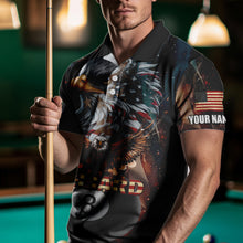 Load image into Gallery viewer, American Flag Billiard 8 Ball Pool Custom Eagle Billiard Shirt For Men, Patriotic Billiard Jersey TDM1827