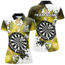 Load image into Gallery viewer, Lightning Grunge Dartboard Custom 3D Printed Darts Shirts For Women, Darts Team Jerseys |Yellow TDM2259