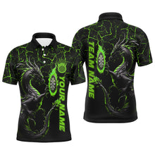 Load image into Gallery viewer, Personalized Green Big Dragon 3D Printed Darts Shirts For Men Custom Team League Darts Jerseys TDM1842