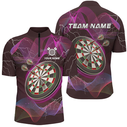 Personalized Pink Dartboard 3D Printed Custom Men Darts Shirts, Darts Jerseys For Team Player TDM2049