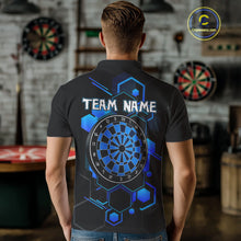 Load image into Gallery viewer, Orange Sport Style Dart Arrows Dart Polo &amp; 1/4 Zip Shirts For Men, Dart Jerseys NYN0059