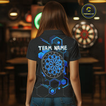 Load image into Gallery viewer, Orange Sport Style Dart Arrows Dart Polo &amp; 1/4 Zip Shirts For Women, Dart Jerseys NYN0059