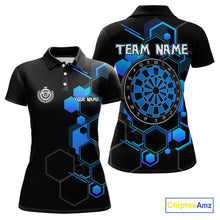 Load image into Gallery viewer, Orange Sport Style Dart Arrows Dart Polo &amp; 1/4 Zip Shirts For Women, Dart Jerseys NYN0059