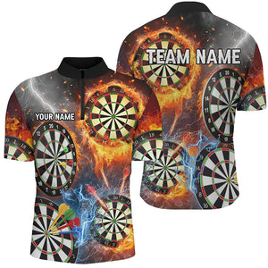 Darts Fire Flame Lightning Custom 3D Printed Dart Shirts For Men, Gift For Dart Lover, Darts Jersey TDM2560