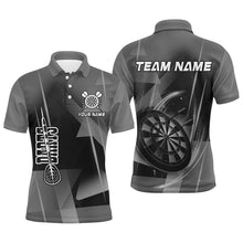 Load image into Gallery viewer, Personalized Darts Polo &amp; Quarter-Zip 3D Printed Shirts For Men Custom Grey Darts Team Jersey TDM2575